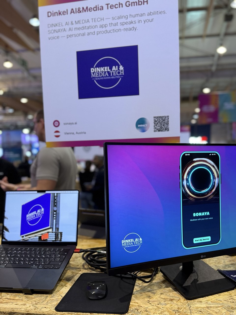 Sonaya booth at Web Summit